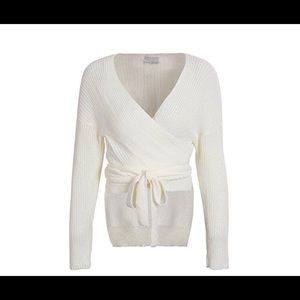 Glamaker Wrap Sweater M(6-8) off white